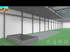 Industrieel automatisch thermisch verzinken fabrieksproductielijn kant-en-klaar project