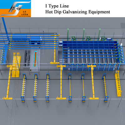 Kwaliteit  I Type Hot Dip Galvanizing Equipment Production Line fabriek